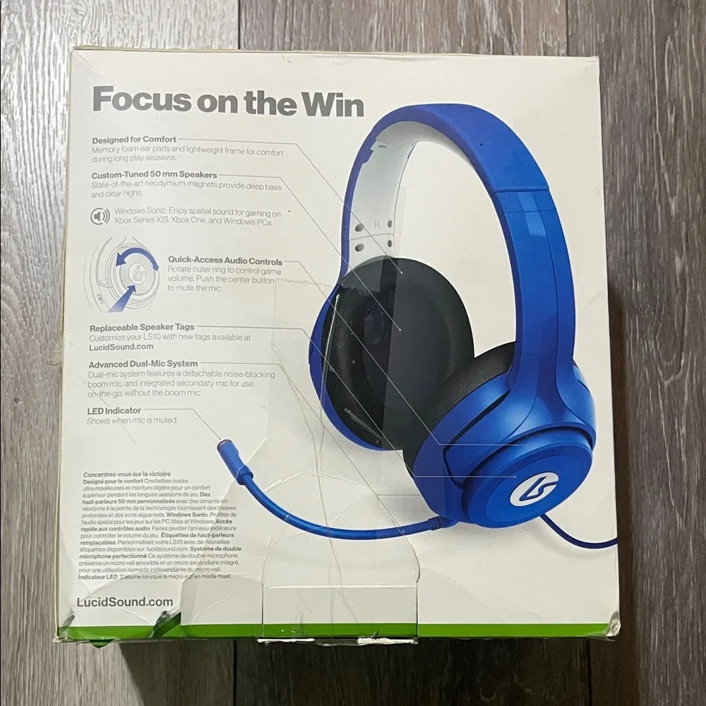 LS10X Wired Gaming Headset - Shock Blue